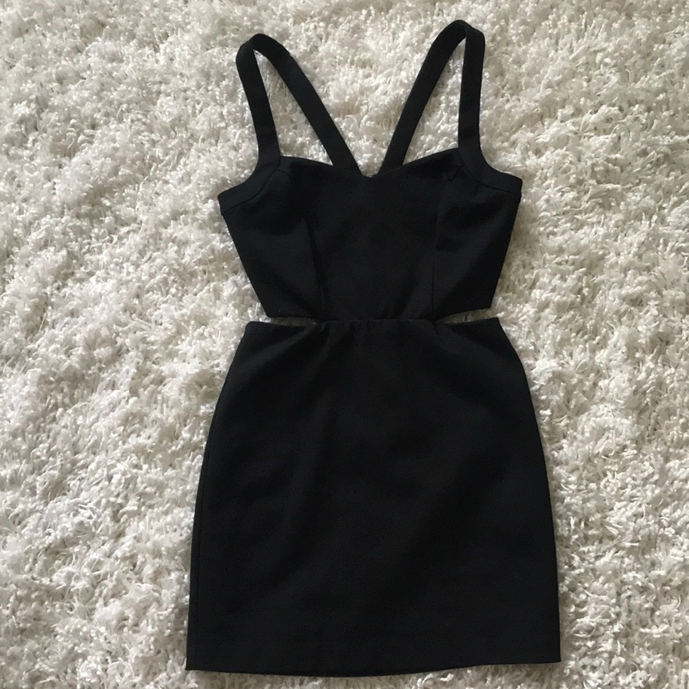 BCBG little black cut out dress